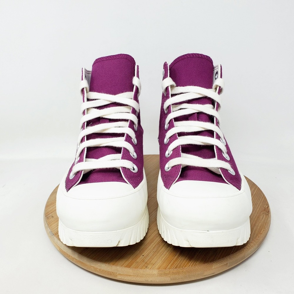 Converse Chuck Taylor All Star Hi Lugged 2.0 Shoes Womens 6.5 Purple Platform - Picture 3 of 13